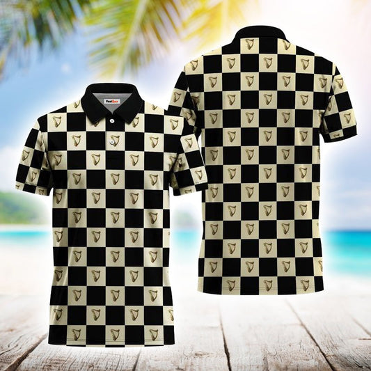 Gingham Guinness Polo Shirt - Flexiquor.com