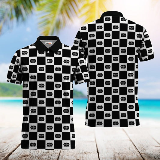 Gingham Kraken Rum Polo Shirt - Flexiquor.com
