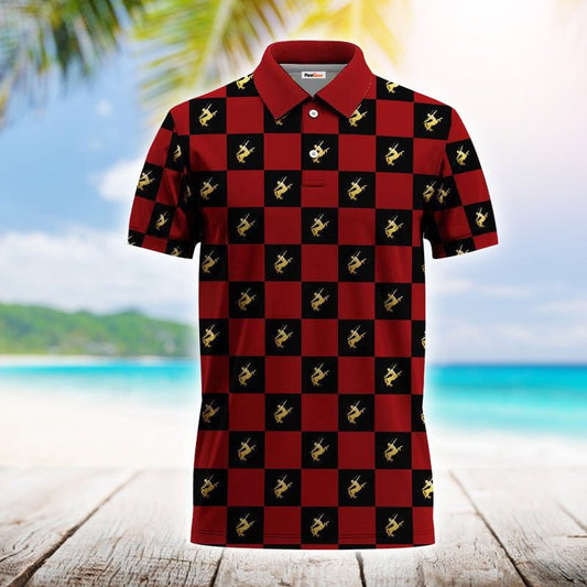 Gingham Remy Martin Polo Shirt - Flexiquor.com