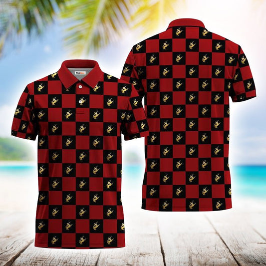 Gingham Remy Martin Polo Shirt - Flexiquor.com