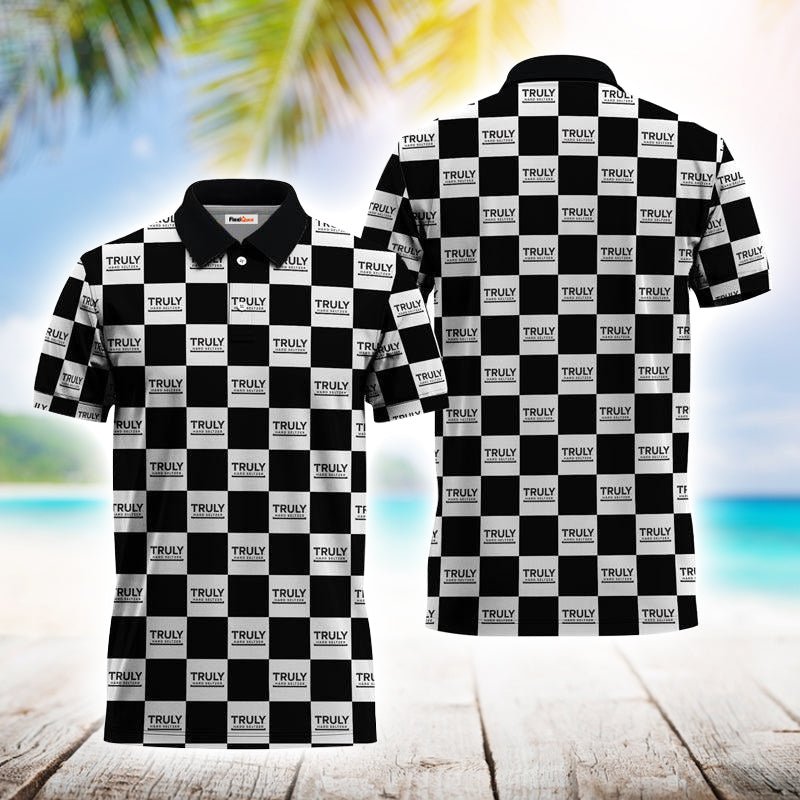 Gingham Truly Hard Seltzer Polo Shirt - Flexiquor.com