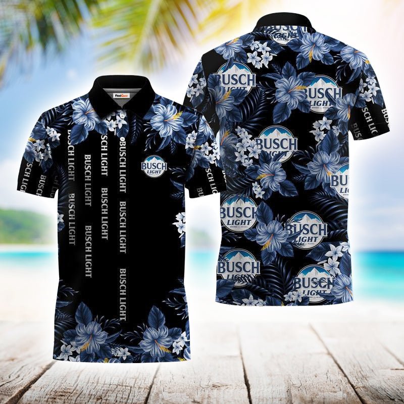 Golden Busch Light Flower Polo Shirt - Flexiquor.com