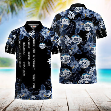 Golden Busch Light Flower Polo Shirt - Flexiquor.com