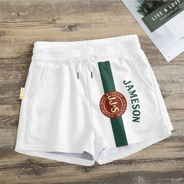 Green Stripe Jameson Women's Casual Shorts - Flexiquor.com