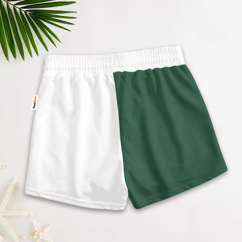 Green White Jameson Women's Casual Shorts - Flexiquor.com
