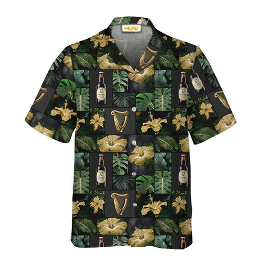 Guinness Flower Hawaiian Shirt