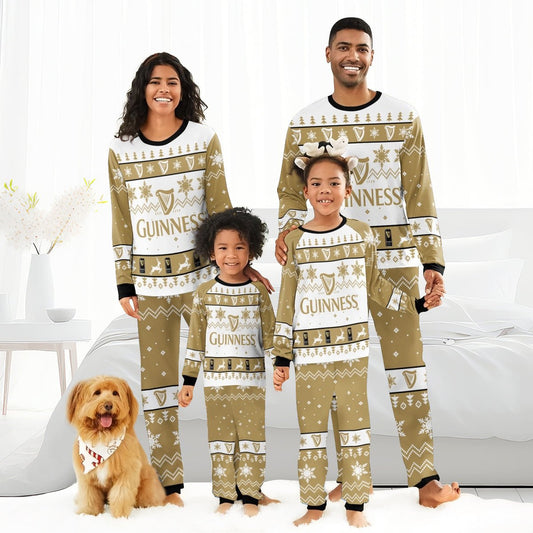 Guinness Christmas Holiday Family Pajamas Set - Flexiquor.com