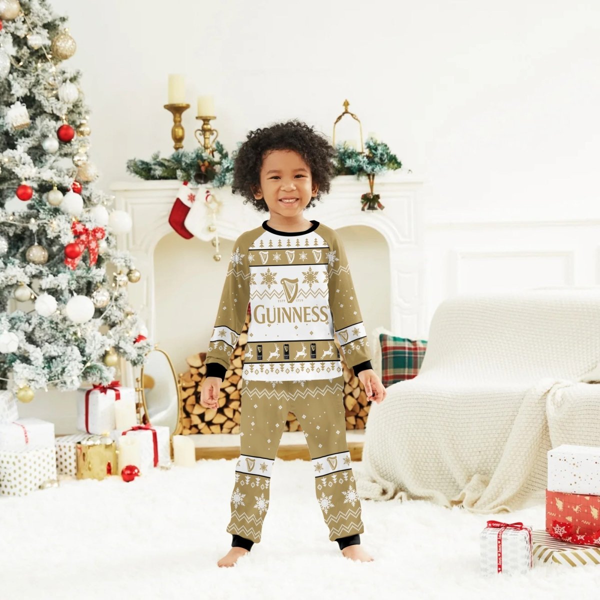 Guinness Christmas Holiday Family Pajamas Set - Flexiquor.com