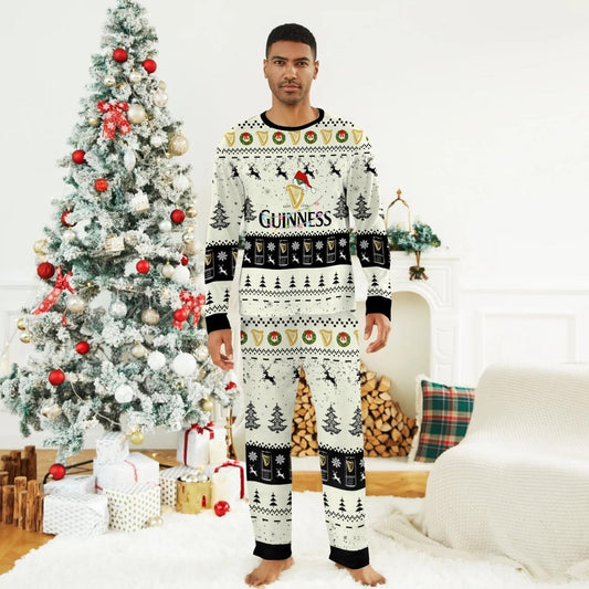 Guinness Christmas Reindeer Family Pajamas Set - Flexiquor.com