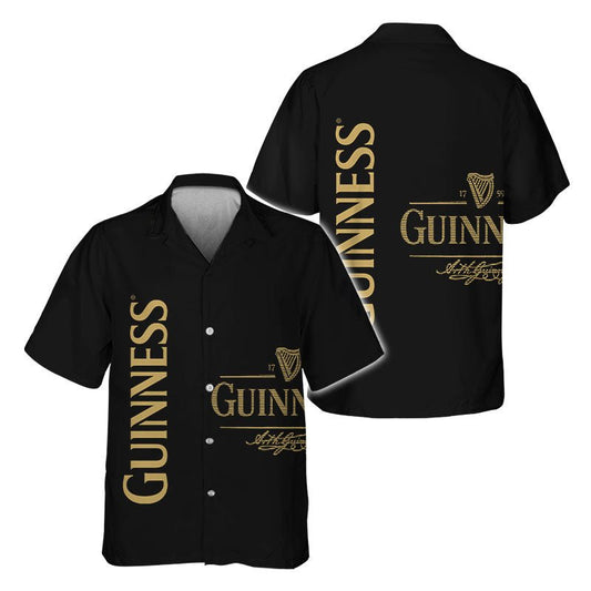 Guinness Retro Graphic Hawaiian Shirt - Flexiquor.com