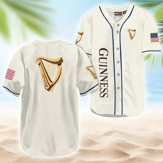 Guinness USA Flag Baseball Jersey - Flexiquor.com