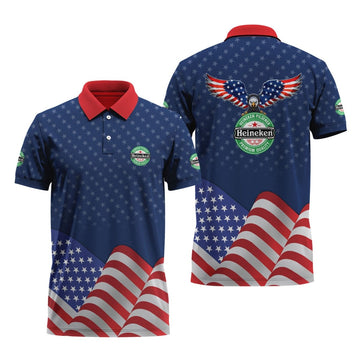 Heineken American Eagle Polo Shirt - Flexiquor.com