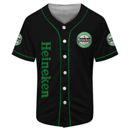 Heineken American Flag Baseball Jersey - Flexiquor.com