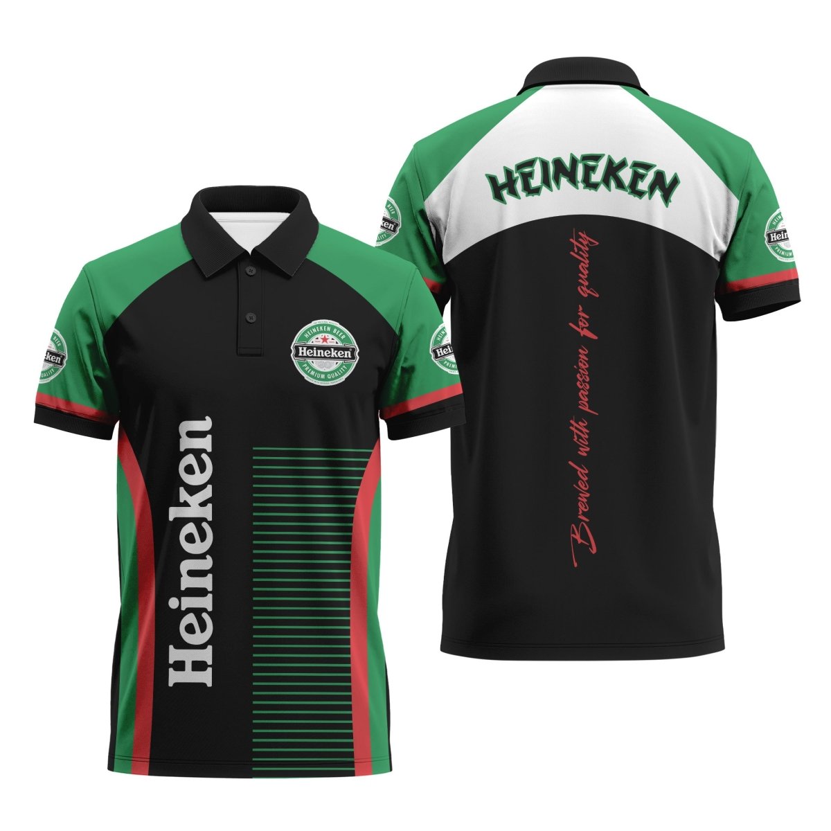 Heineken Brewed With Passion For Quality Polo Shirt - Flexiquor.com