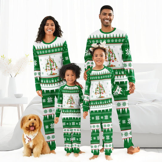 Heineken Christmas Tree Family Pajamas Set - Flexiquor.com