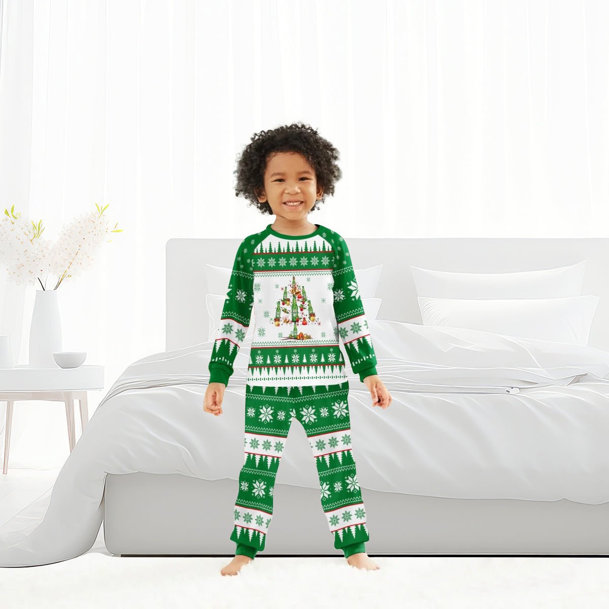 Heineken Christmas Tree Family Pajamas Set - Flexiquor.com