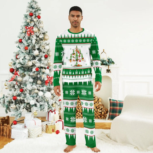 Heineken Christmas Tree Family Pajamas Set - Flexiquor.com