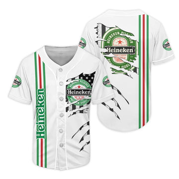 Heineken Claw Scratches Baseball Jersey - Flexiquor.com