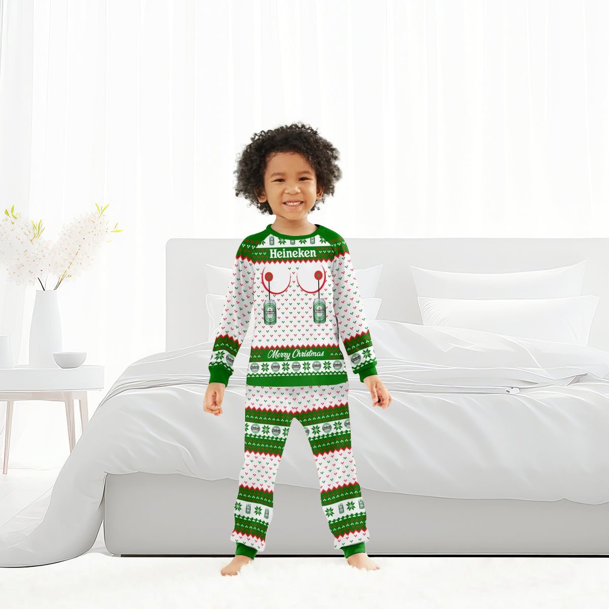 Heineken Merry Chistmas Family Pajamas Set - Flexiquor.com
