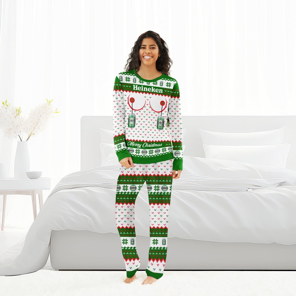 Heineken Merry Chistmas Family Pajamas Set - Flexiquor.com