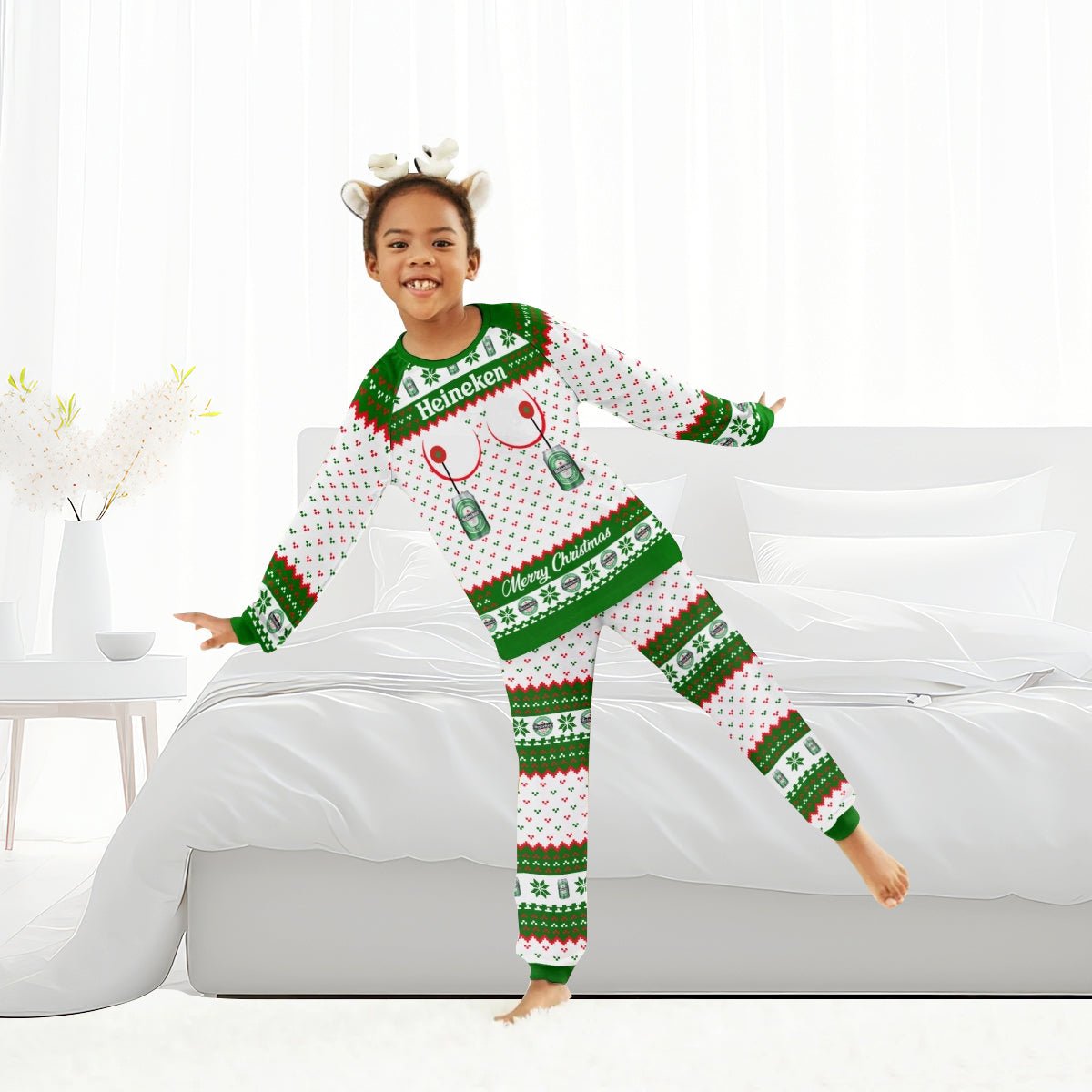 Heineken Merry Chistmas Family Pajamas Set - Flexiquor.com