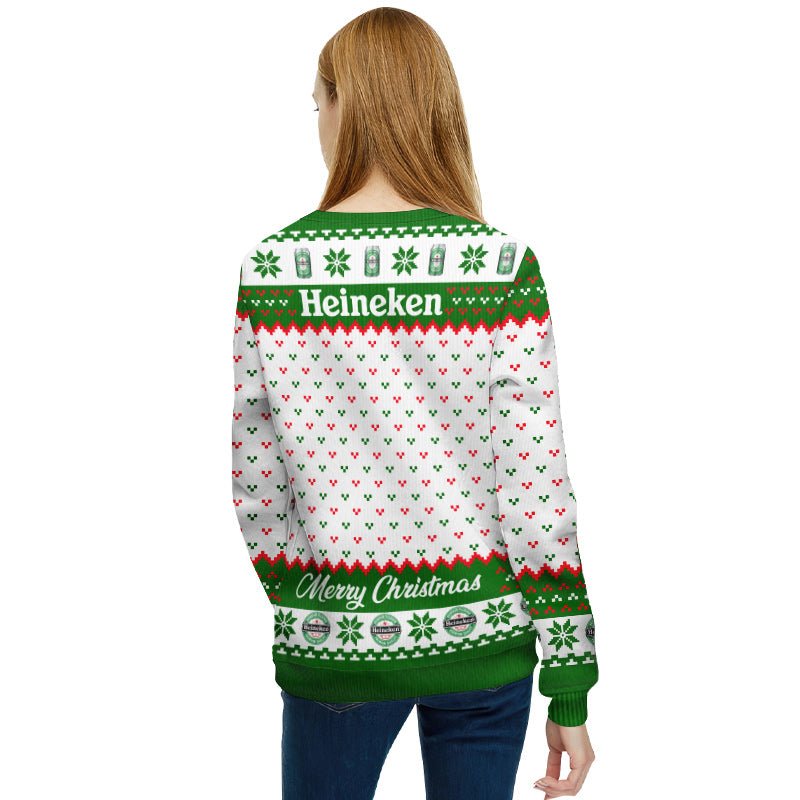 Heineken Merry Christmas Ugly Sweater - Flexiquor.com