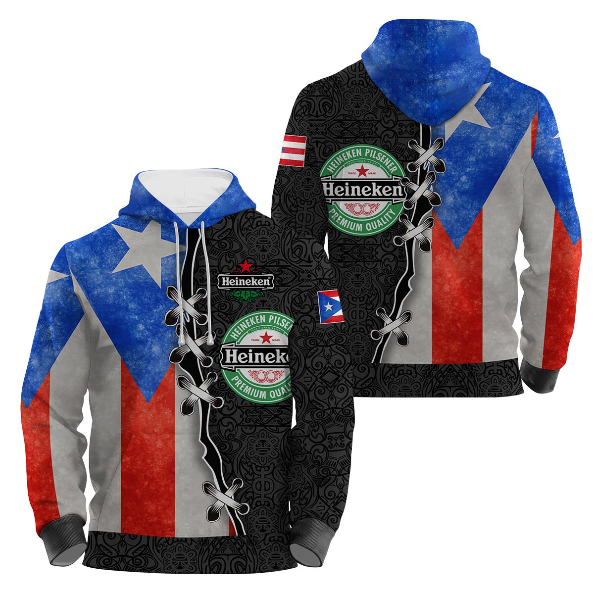 Heineken Puerto Rican Hoodie & Zip Hoodie - Flexiquor.com