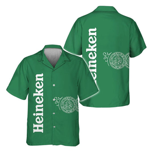 Heineken Retro Graphic Hawaiian Shirt - Flexiquor.com