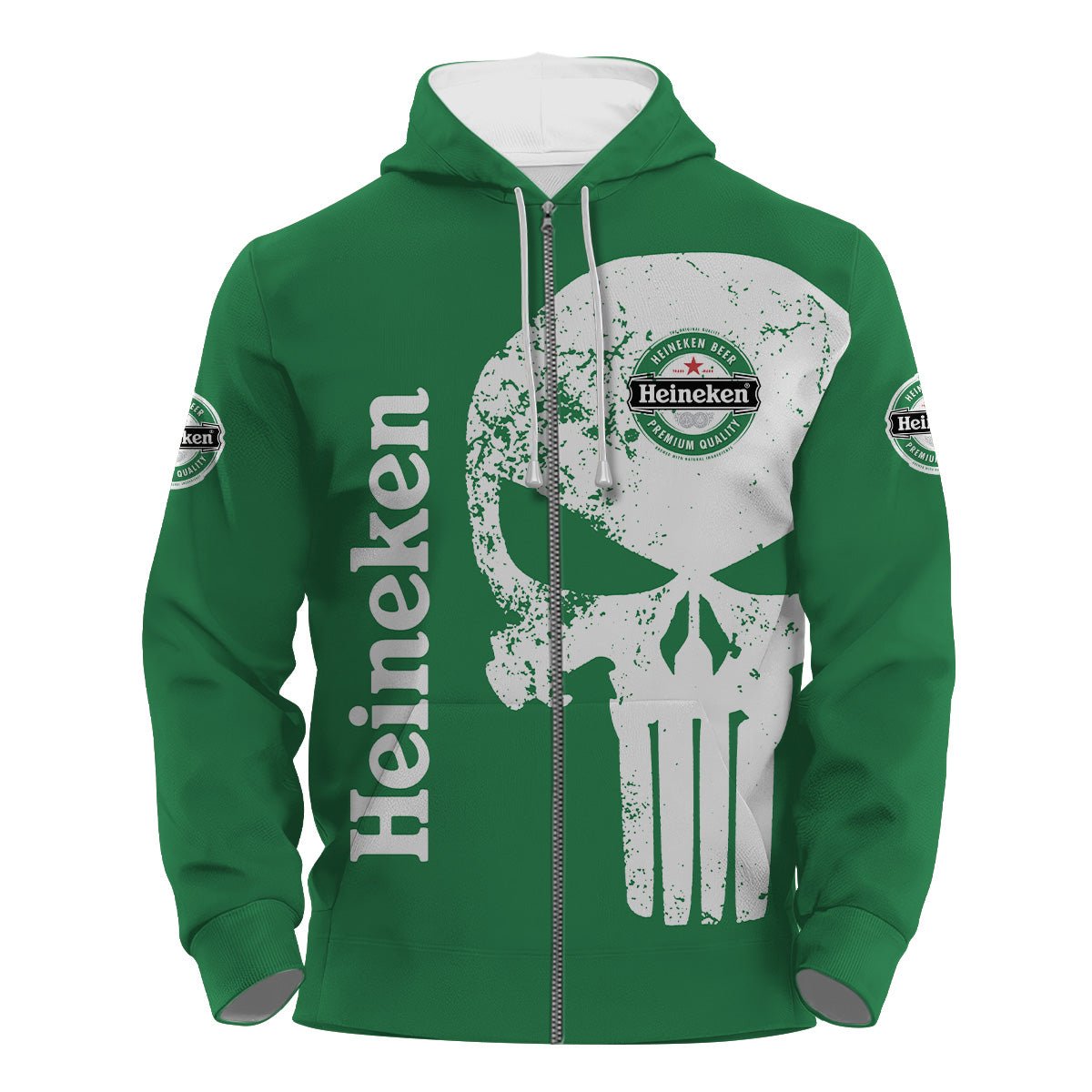 Heineken Skull Hoodie & Zip Hoodie - Flexiquor.com