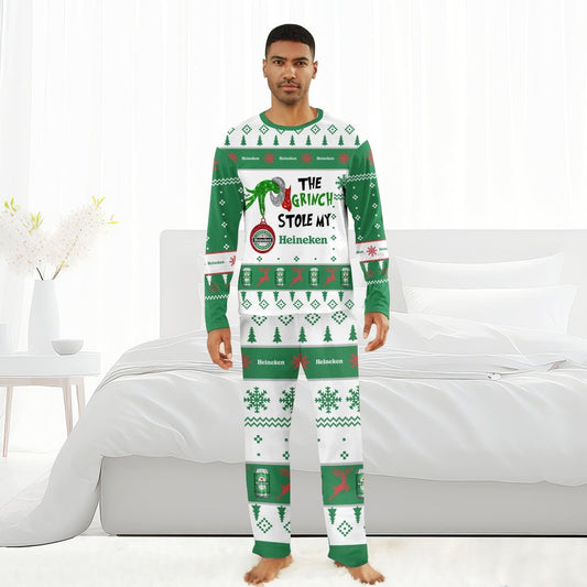 Heineken The Grinch Stole Family Pajamas Set - Flexiquor.com