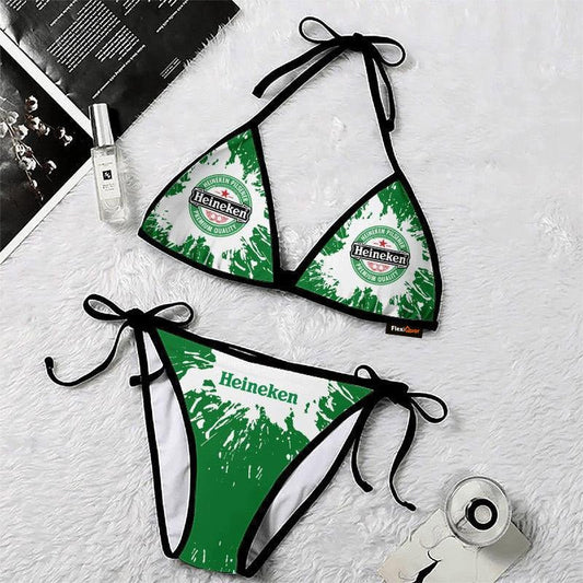 Heineken Tie Dye Triangle Beach Bikini - Flexiquor.com