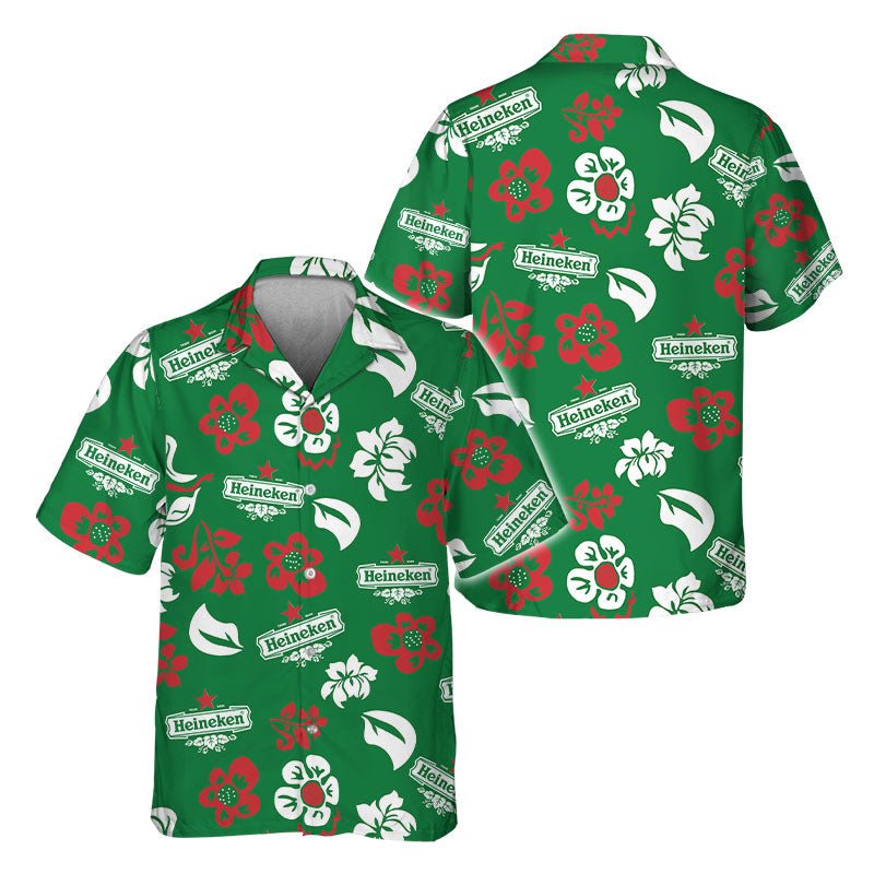 Heineken Tropical Garden Hawaiian Shirt - Flexiquor.com