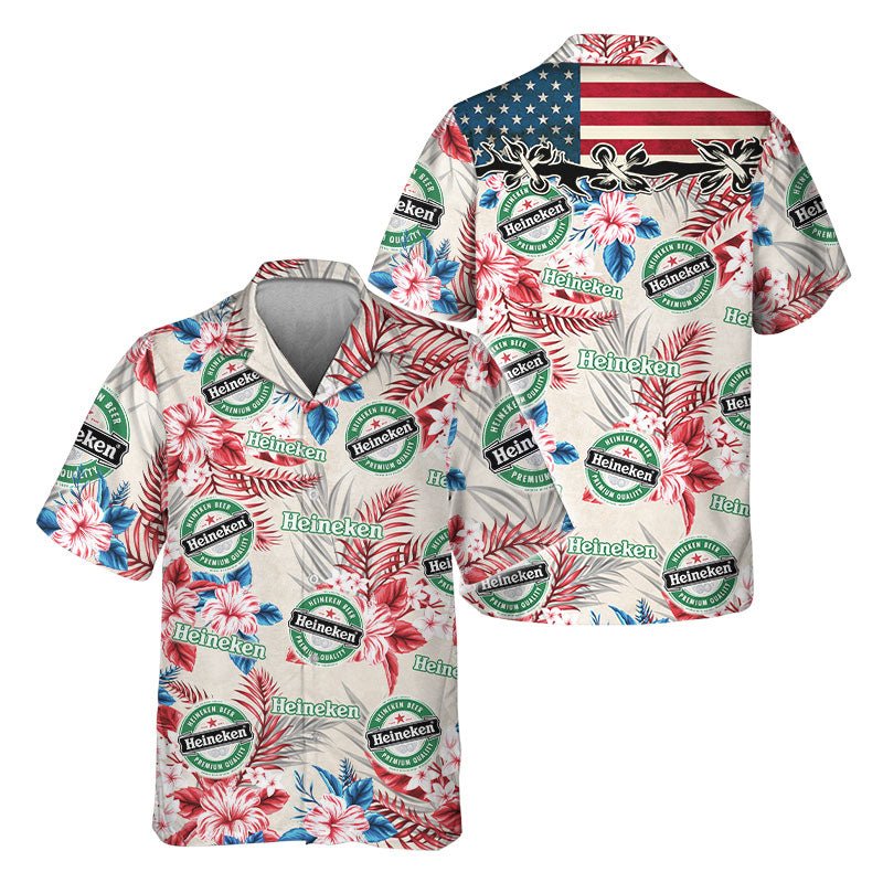 Heineken Tropical Summer Hawaiian Shirt - Flexiquor.com