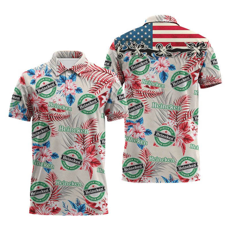 Heineken Tropical Summer Polo Shirt - Flexiquor.com