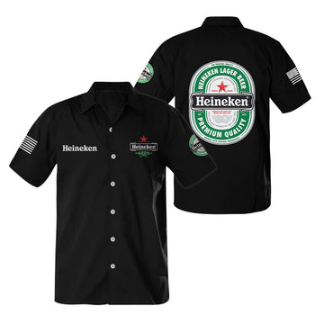 Heineken USA Flag Button Shirt - Flexiquor.com