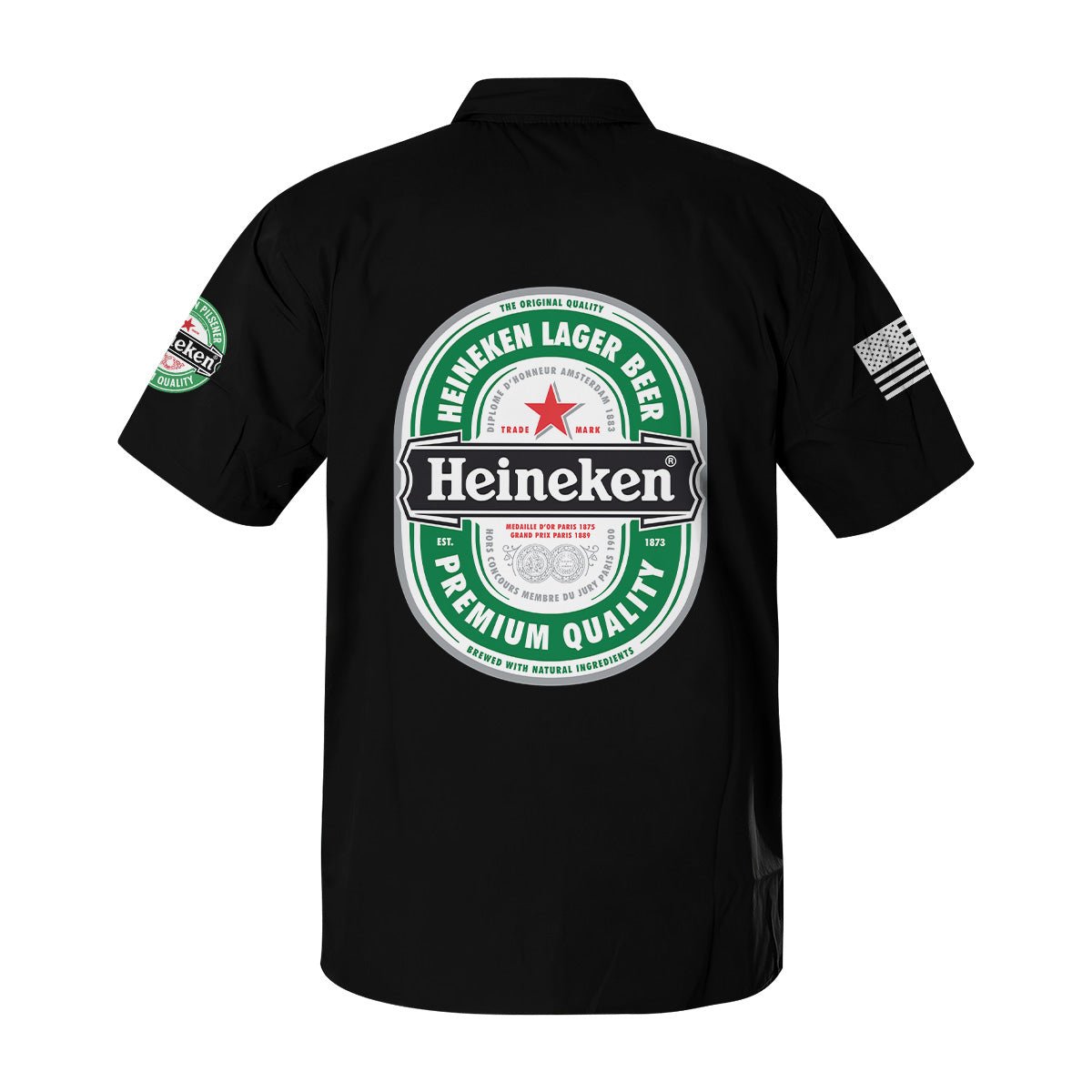 Heineken USA Flag Button Shirt - Flexiquor.com