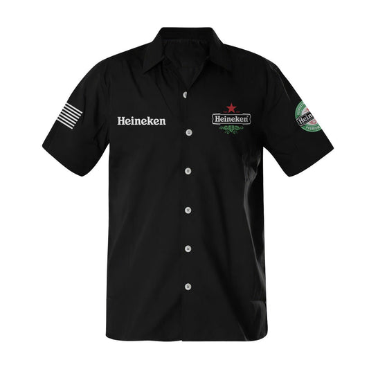 Heineken USA Flag Button Shirt - Flexiquor.com