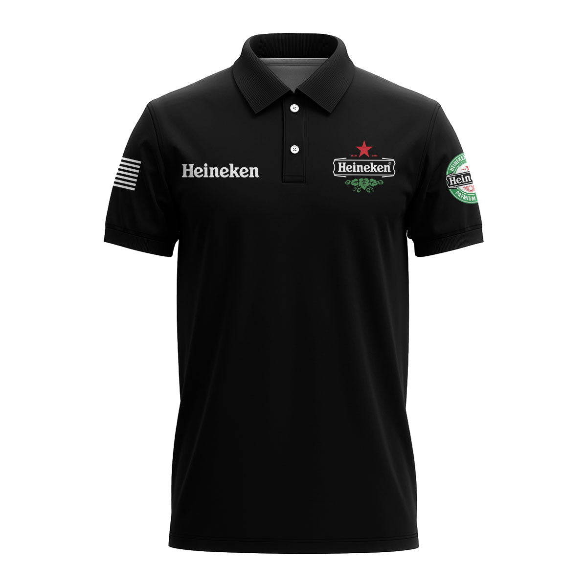 Heineken USA Flag Polo Shirt - Flexiquor.com