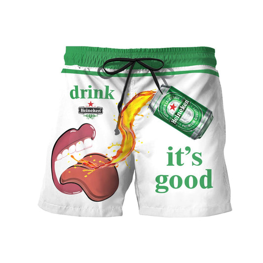 Let's Drink Heineken Swim Trunks - Flexiquor.com