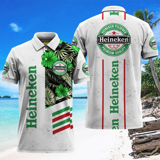 Tropical Heineken Polo Shirt