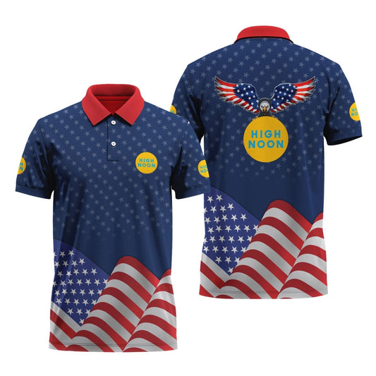 High Noon American Eagle Polo Shirt - Flexiquor.com