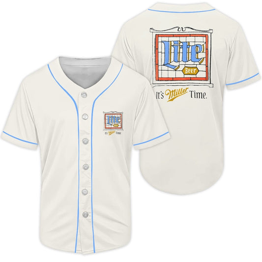 It's Miller Time Baseball Jersey - Flexiquor.com