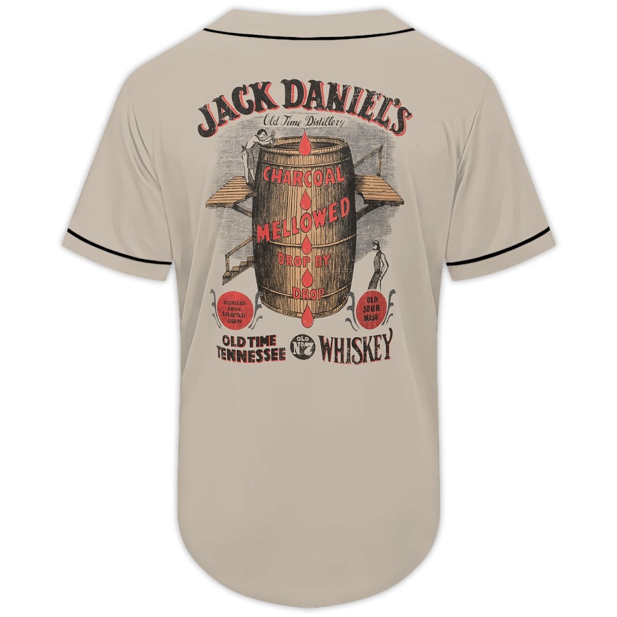 Jack Daniel's Old Time Tennessee Baseball Jersey - Flexiquor.com