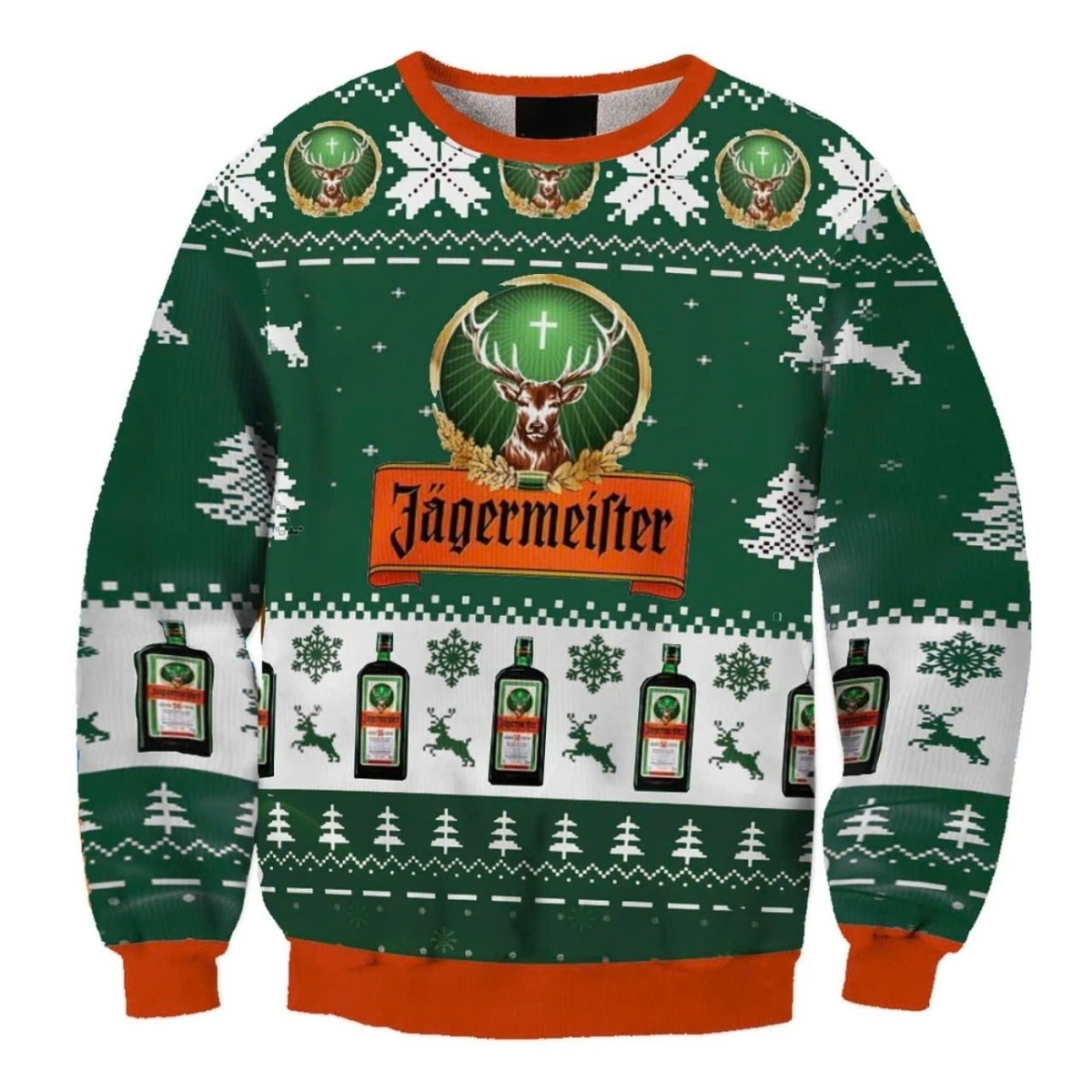 Jagermeister Christmas Ugly Sweater - Flexiquor.com