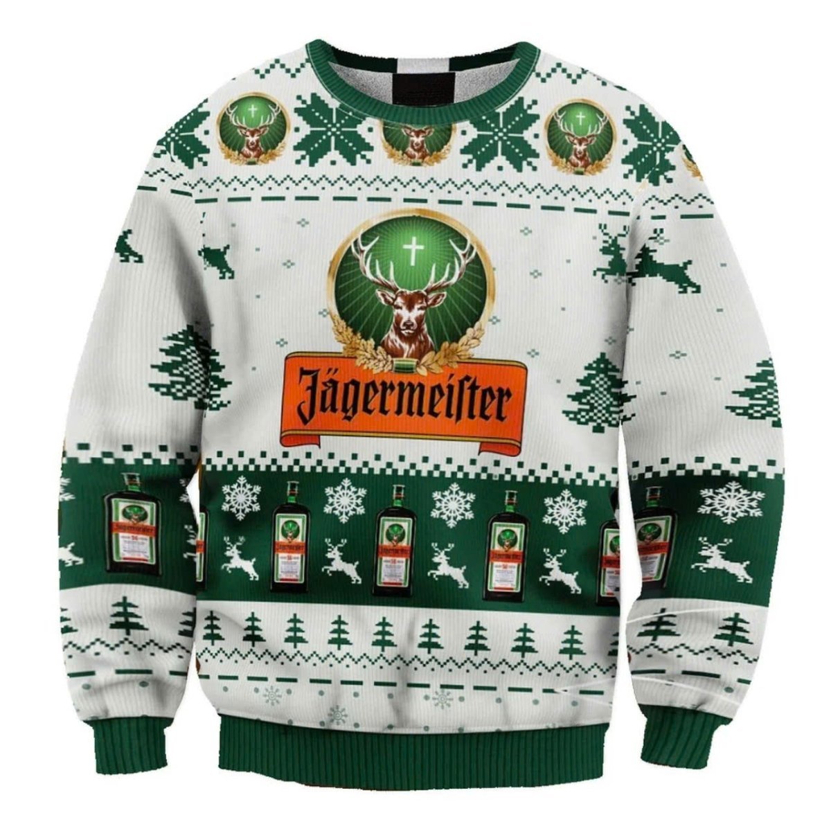 Jagermeister Christmas Ugly Sweater - Flexiquor.com