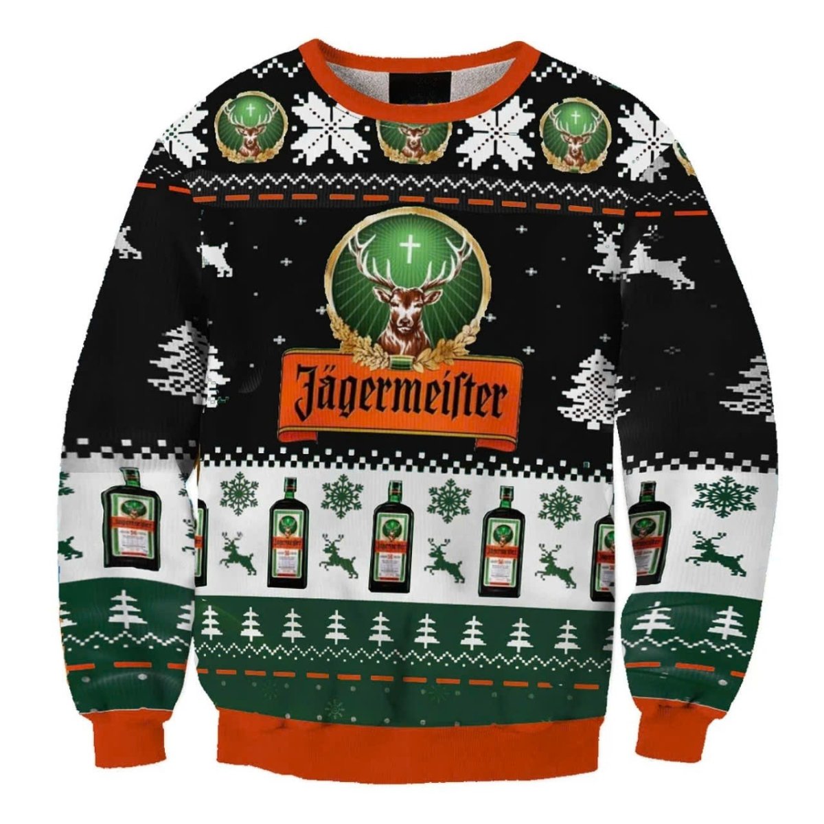 Jagermeister Christmas Ugly Sweater - Flexiquor.com