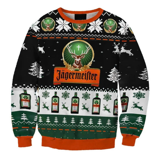 Jagermeister Christmas Ugly Sweater - Flexiquor.com