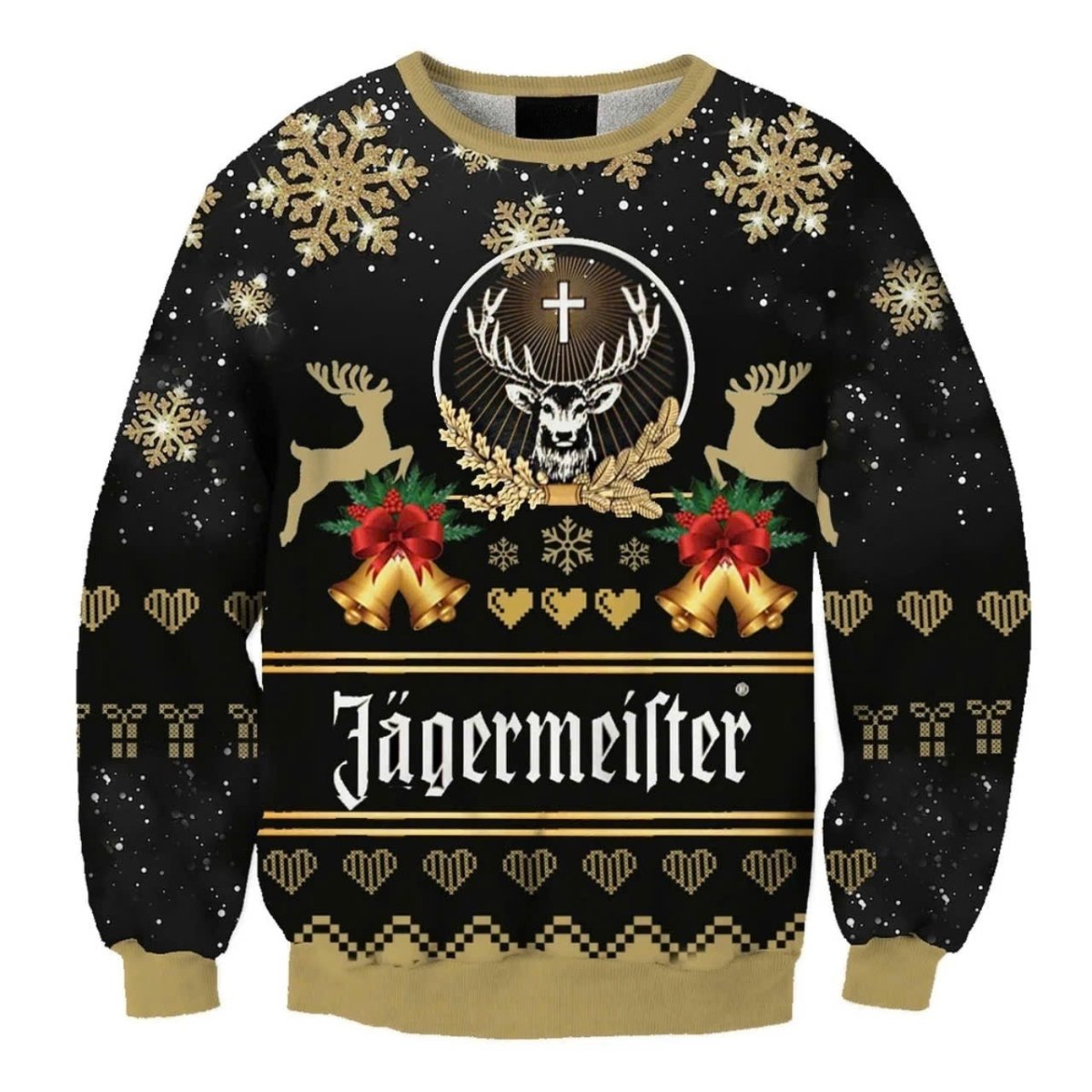 Jagermeister Jingle Bell Ugly Sweater - Flexiquor.com