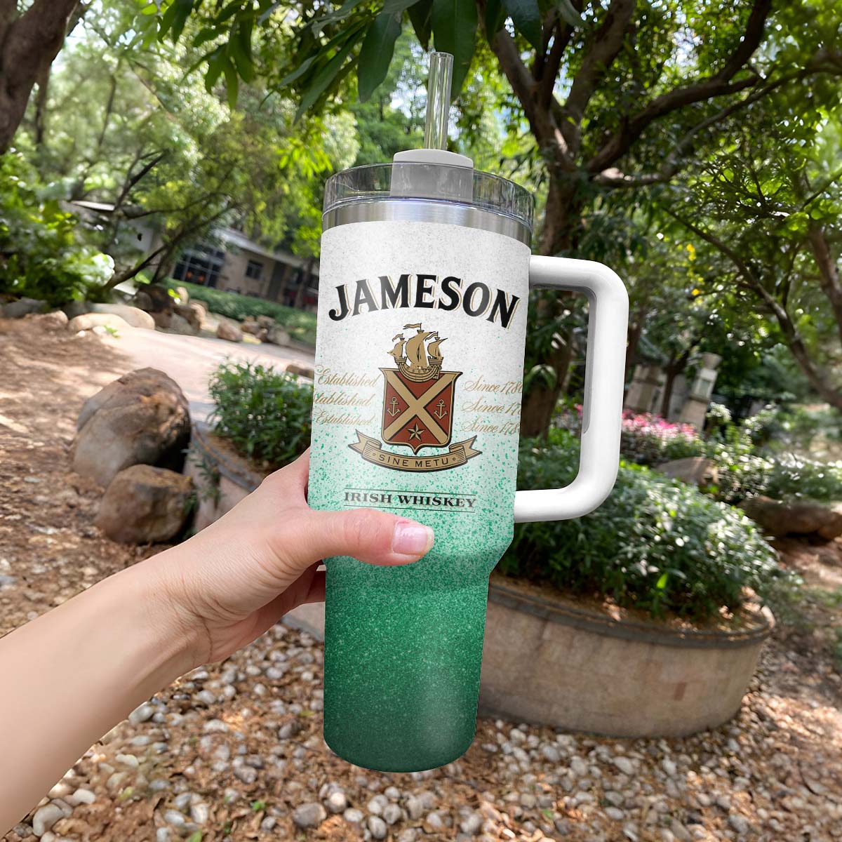 Jameson Cat In The Hat Tumbler With Handle - Flexiquor.com