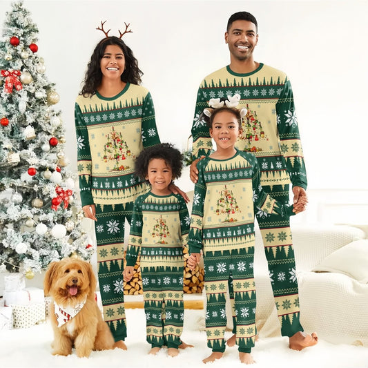 Jameson Christmas Tree Family Pajamas Set - Flexiquor.com